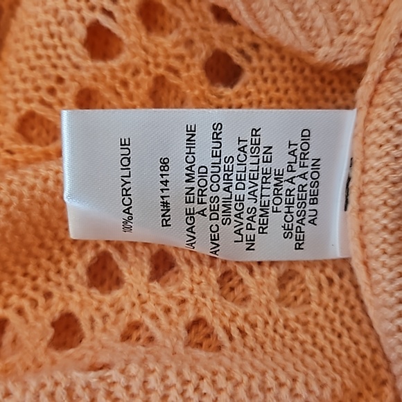 89th Madison Hooded Sweater Women Open weave front Size XL - Picture 11 of 11